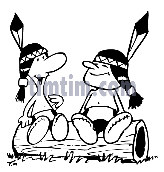 549x574 Free Drawing Of American Indians Bw From The Category History