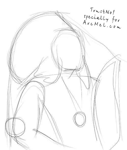 500x590 How To Draw An Indian Step By Step