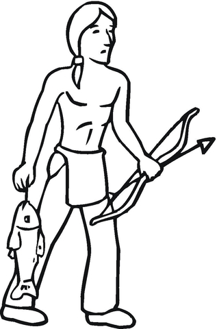 317x480 Indian Got Some Fish Coloring Page Free Printable Coloring Pages