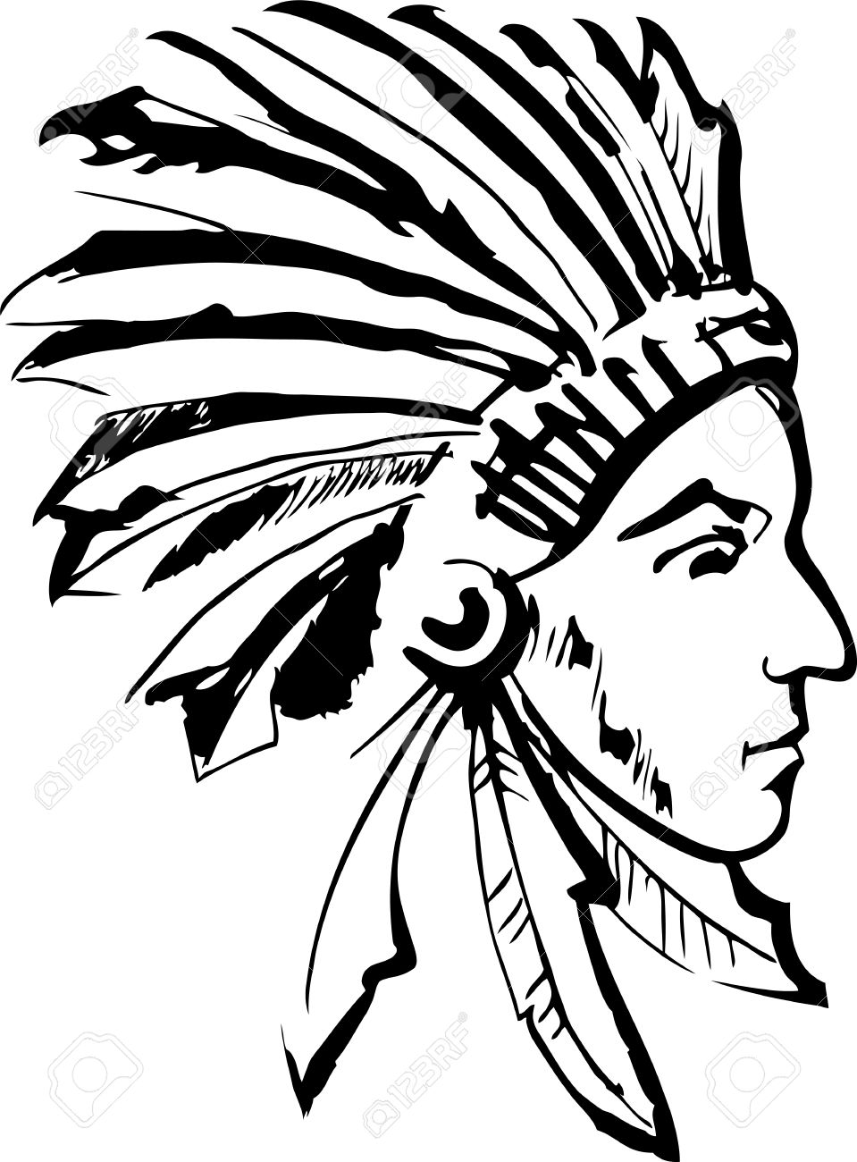 959x1300 Native American Indian Chief Royalty Free Cliparts, Vectors,