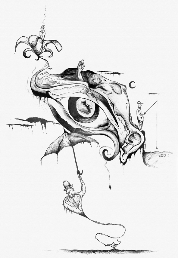 591x858 Eye Of Infinity Poster Sketch By Ianvicknair