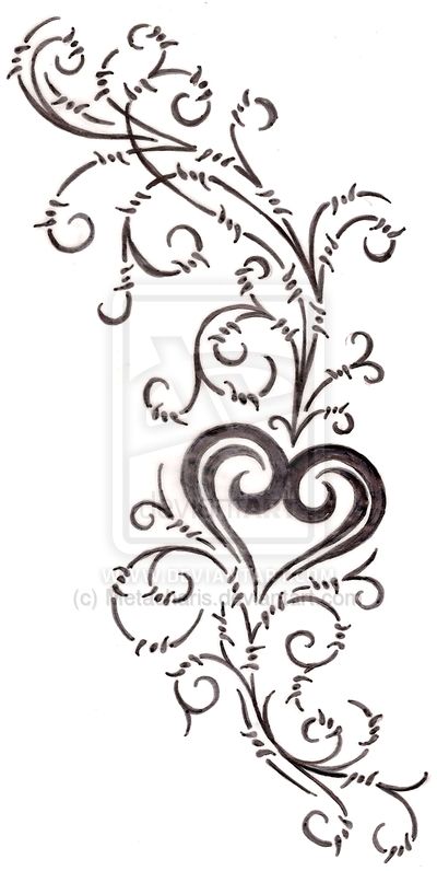 400x796 19 Best Infinity Heart Tattoo Drawing Images