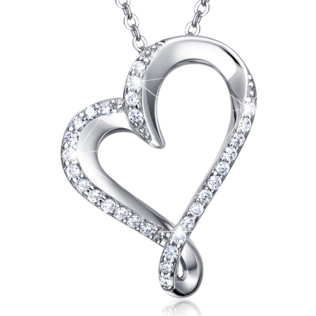 640x640 925 Sterling Silver Infinity Heart Necklace Christmas Gift