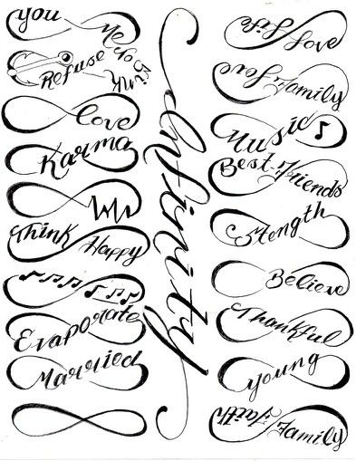 393x509 Collection Of Infinity Symbol Tattoo Art