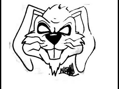 480x360 How To Draw A Evil Rabbit By Wizard New 2013
