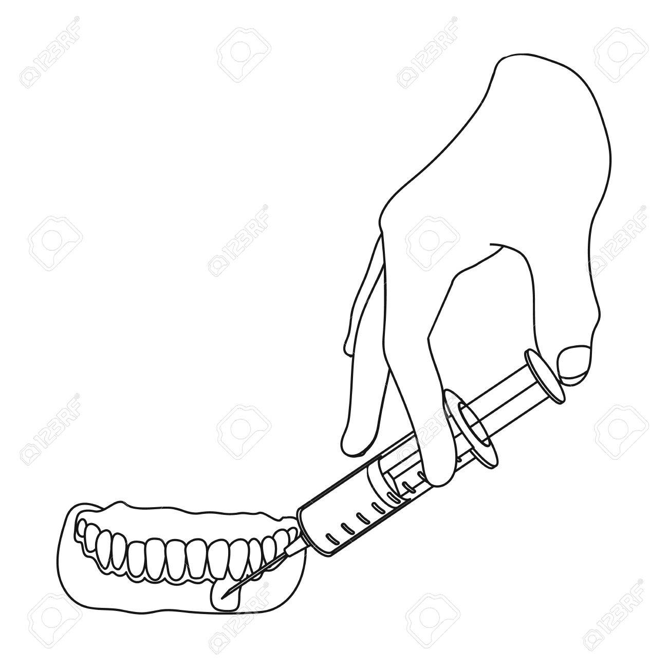 1300x1300 An Anestheticjection The Gum. Stomatology Single Icon