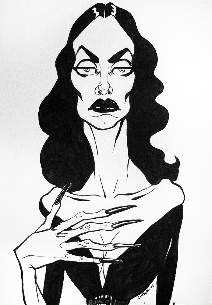 696x1000 Vampira Original Ink Drawing Asunder Online Store Powered By