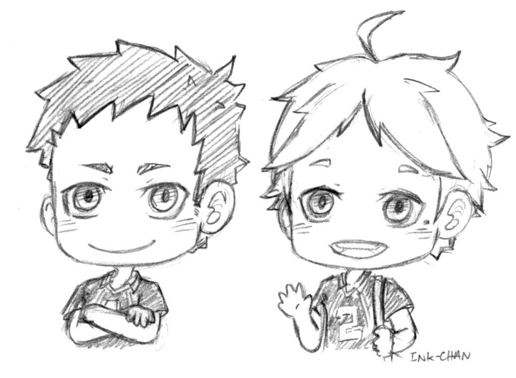 1024x750 Daichi And Sugawara By Ink Heart Dj