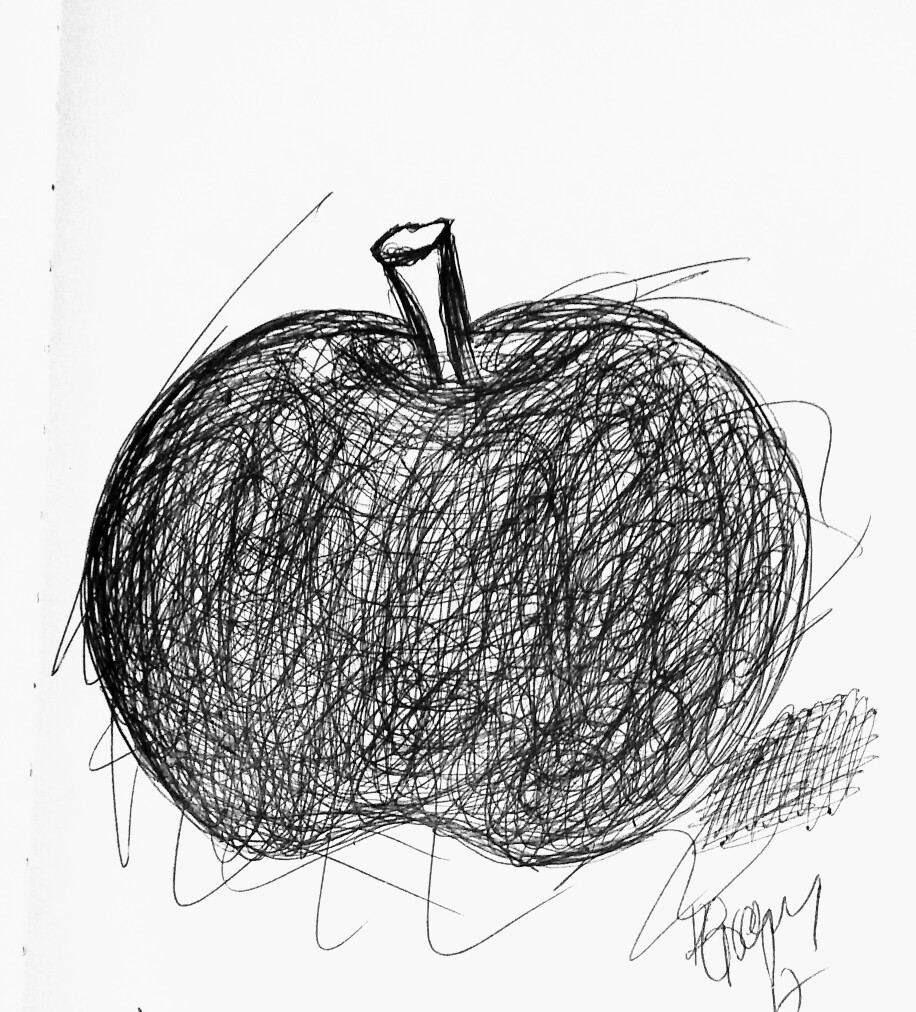 916x1012 Art Drawing Apple Pen And Ink Art Apple Pen, Art