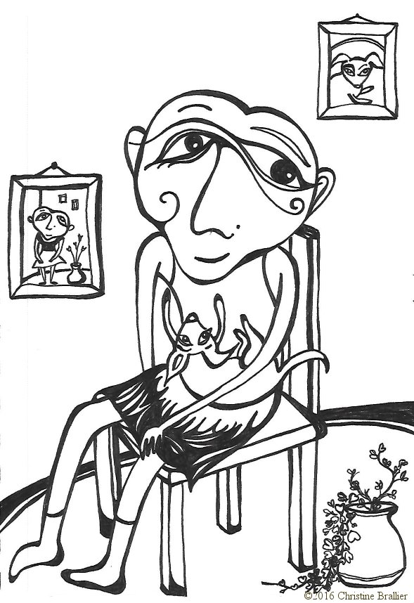 589x858 Woman And Her Dog