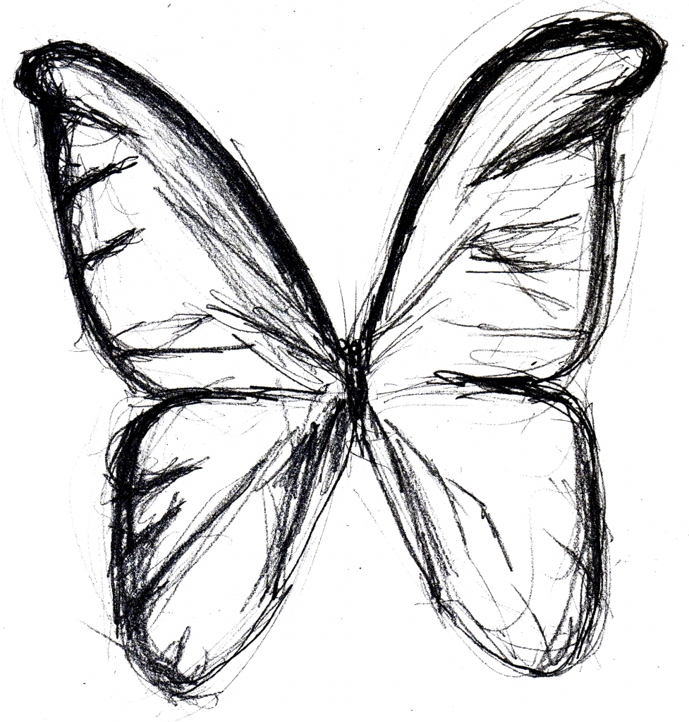 977x1024 Sketches Of Butterflies Butterfly Drawings In Pencil Clipart Best