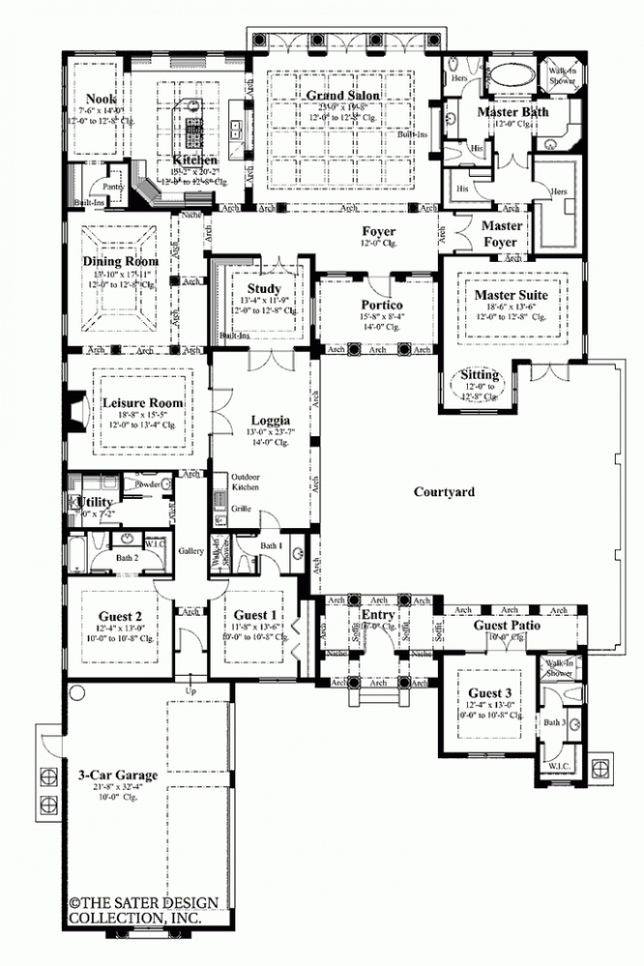 706x1059 45 Unexpected Ways House Plans With Courtyards Can Make