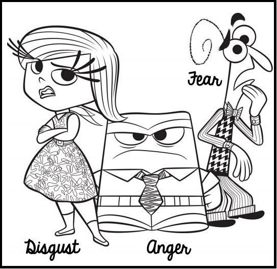 541x525 Inside Out Coloring And Activity Page