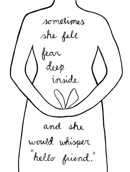 450x595 Hello Fear, Hello Friend Blue Bicicletta