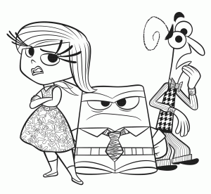 300x276 Inside Out Coloring Pages