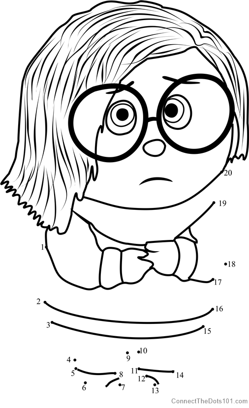 506x830 Inside Out Sadness Dot To Dot Printable Worksheet