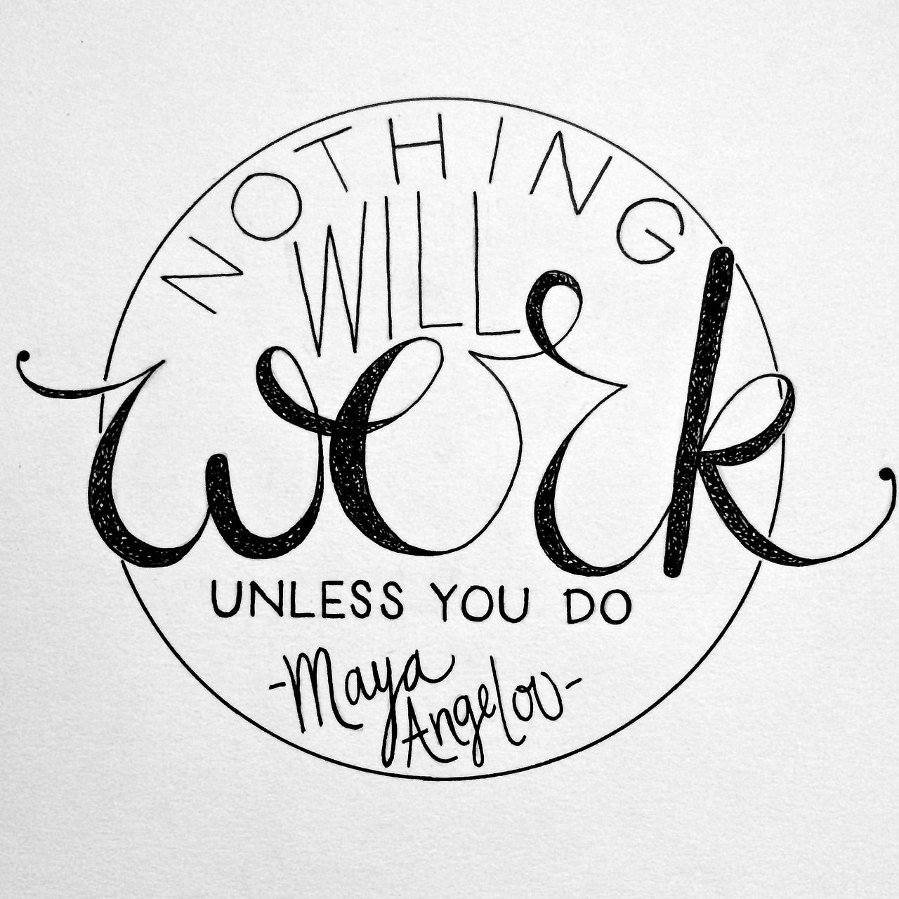 1280x1280 Nothing Will Work For The Quote Wall Downstairs Inspiring