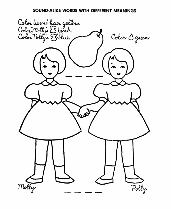 670x820 Coloring Instructions Coloring Page Learn To Color Homonym Sound