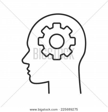 450x470 Human Head Cogwheel Inside Linear Vector Amp Photo Bigstock