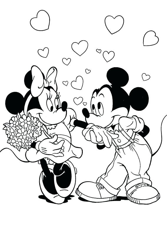 567x794 Interesting Disney Valentines Day Coloring Pages 93