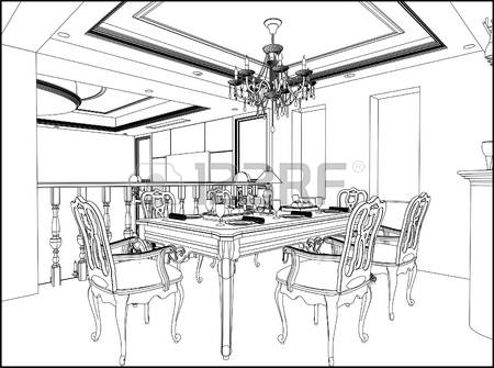450x335 Interior Designs Clipart Sketch Living Room
