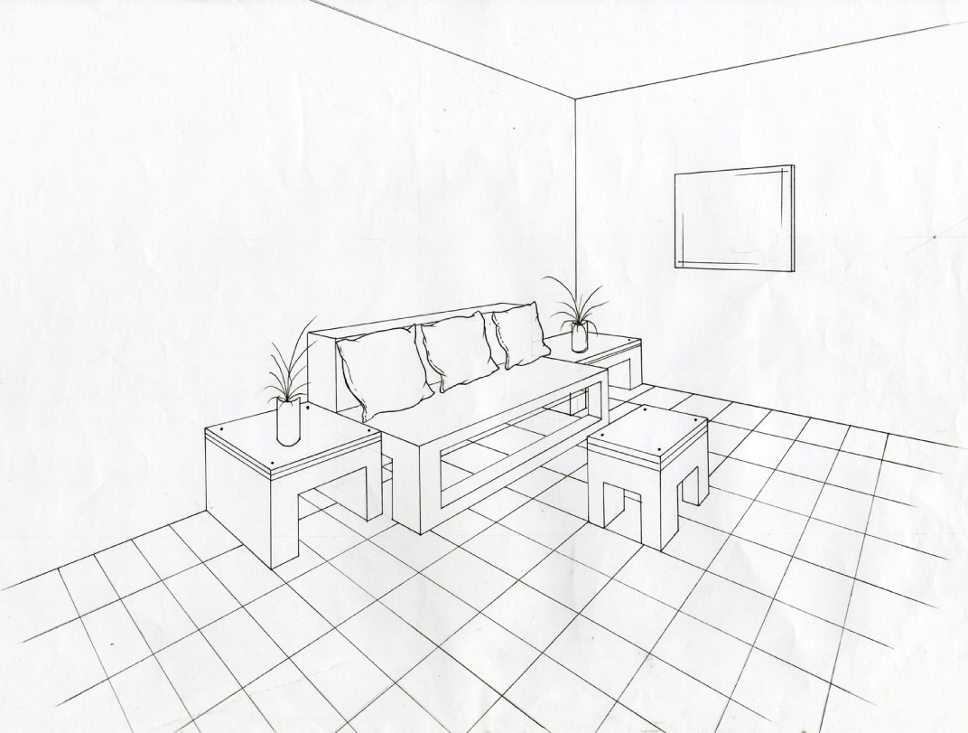 Interior Perspective Drawing at GetDrawings | Free download