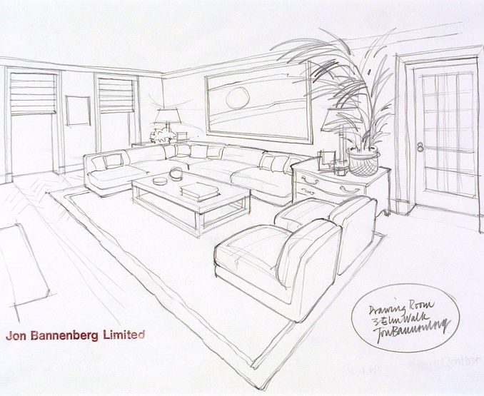 678x555 Interior Design Pencil Drawing Interiorhd