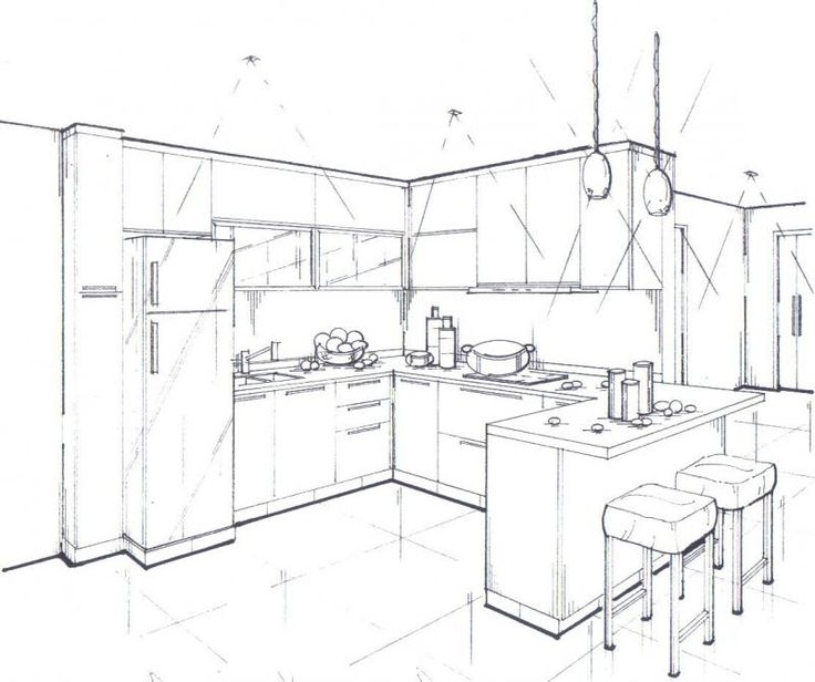 736x616 Interior Design Sketches Kitchen Best 25 Interior Design Sketches