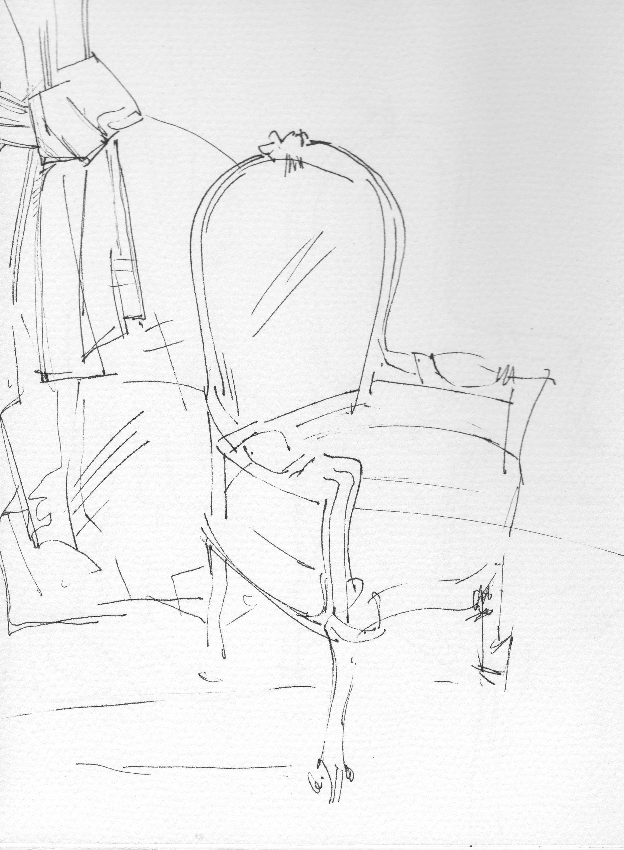 2160x2940 Interiors Chair Drawing Chair Interiors Vintage Fabrics Chair
