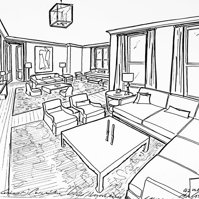 640x640 Concept Perspective View Of A Living Room For A Project