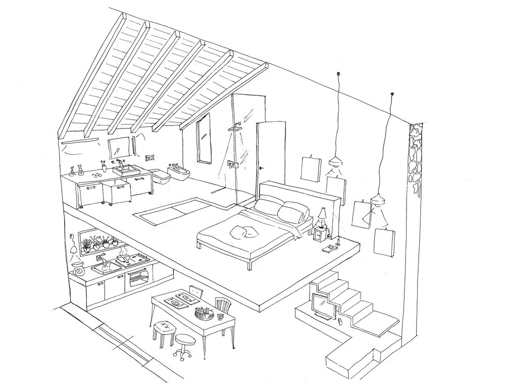 1000x760 Interiors Alice Martinelli Illustrations