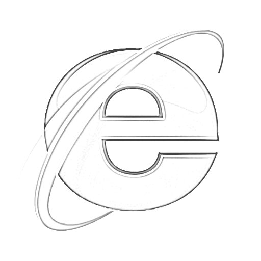 512x512 Internet Explorer Logo Sketch