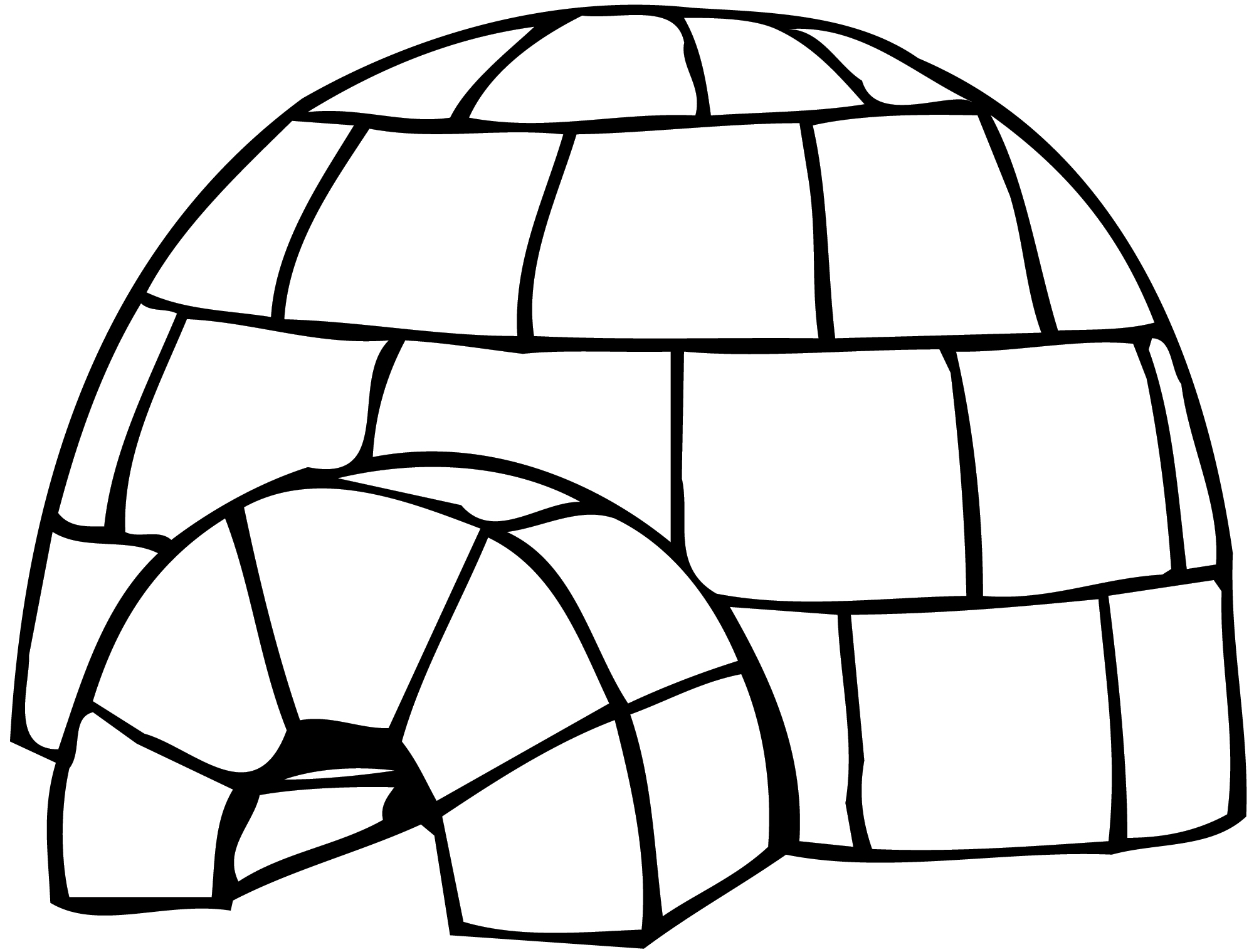 2000x1518 Eskimo Clipart Igloo House