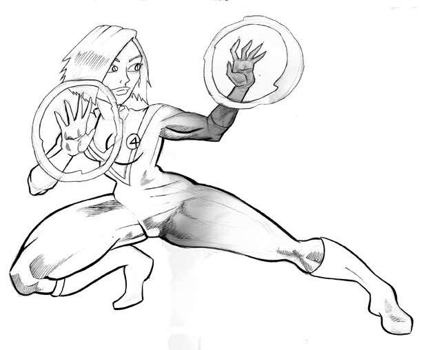 650x508 Invisible Woman Bw By Norrit07