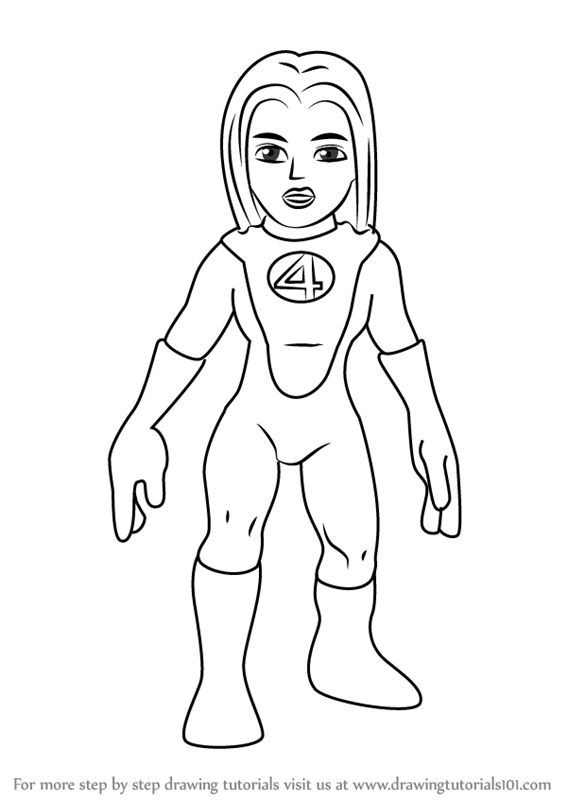 567x800 Learn How To Draw Invisible Woman From The Super Hero Squad Show