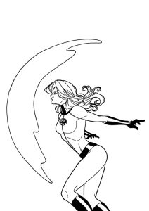 212x300 The Invisible Woman Coloring Pages
