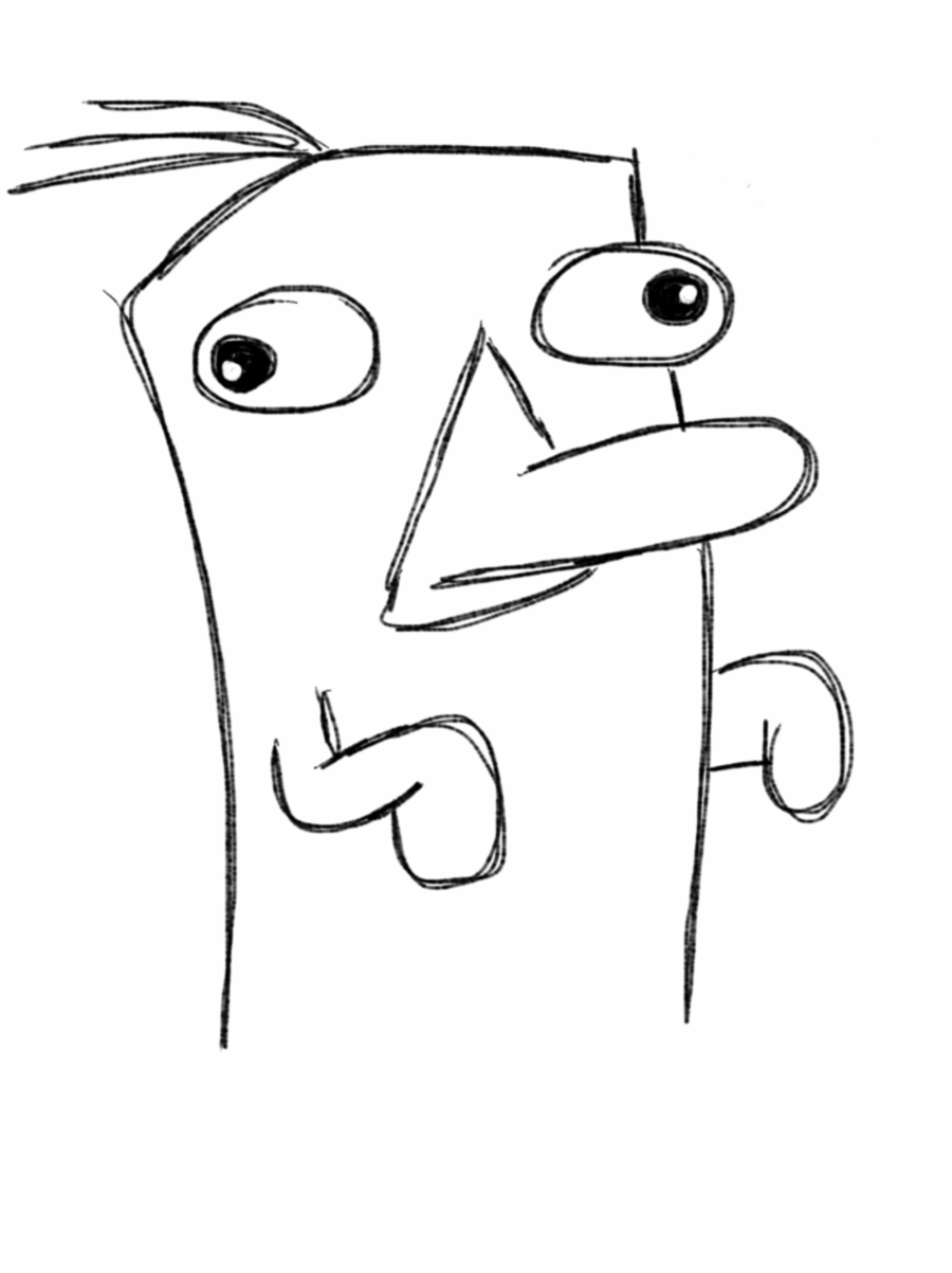 900x1203 Ipad Drawing Perry The Platipus By Blacka11