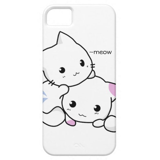 512x512 Cute Drawing Of Boy And Girl Kitten In Love Iphone Se55s Case