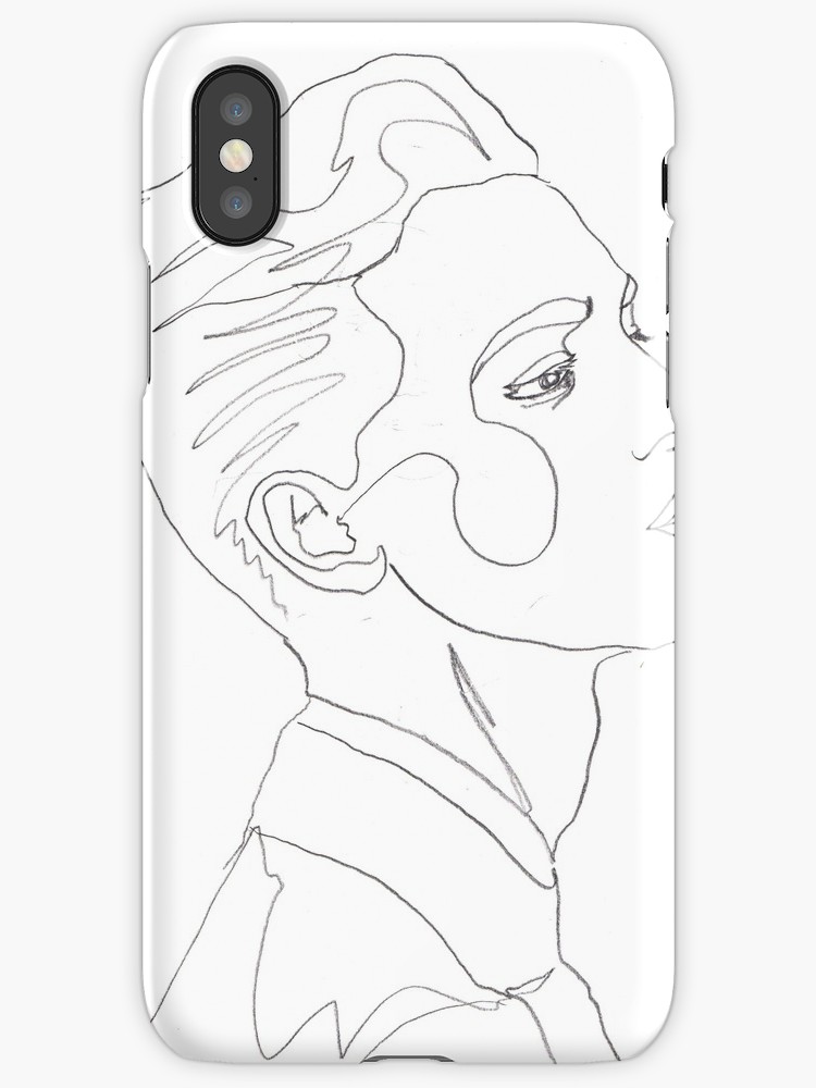 750x1000 Continuous Line Drawing Iphone Cases Amp Skins By Annesbil Redbubble