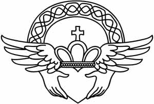 300x204 Claddagh Tattoo Urban Threads Unique And Awesome Embroidery Designs