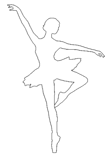 429x608 Drawn Ballet Outline