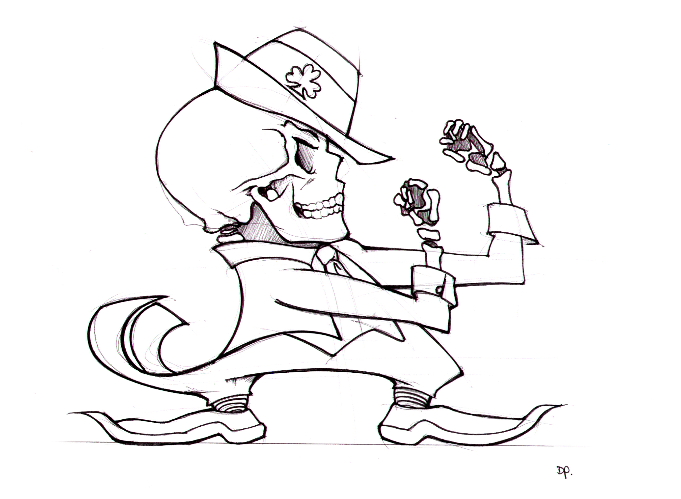 2624x1924 Leprechaun Sketch Lineweights