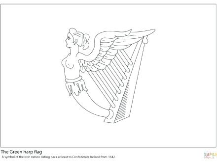 440x330 Ireland Flag Coloring Page Download Large Image Printable Irish
