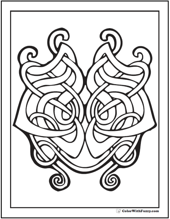 590x762 90 Celtic Coloring Pages Irish, Scottish, Gaelic Celtic Knot
