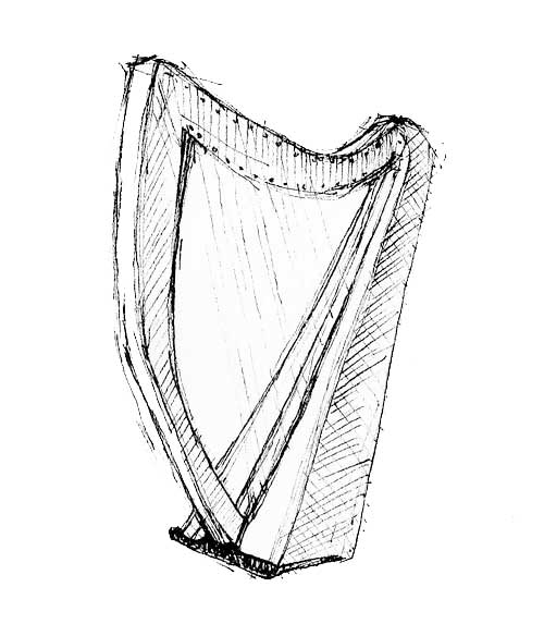 500x584 Celtic Harp Mockingbirds