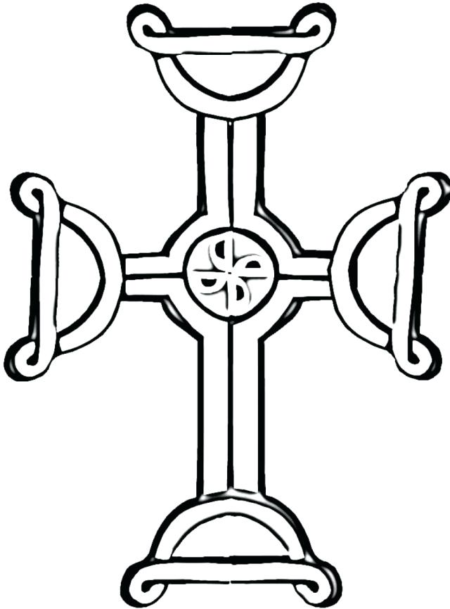 640x866 Pictures Of Crosses To Color Famous Cross Coloring Pages Iron