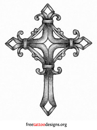 402x540 Cross Tattoos With Flowers For Women If You'Re Into Gothic, You