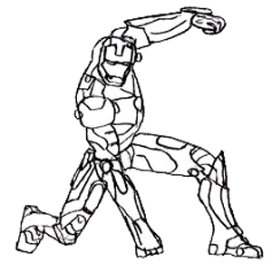 300x301 How To Draw Iron Man