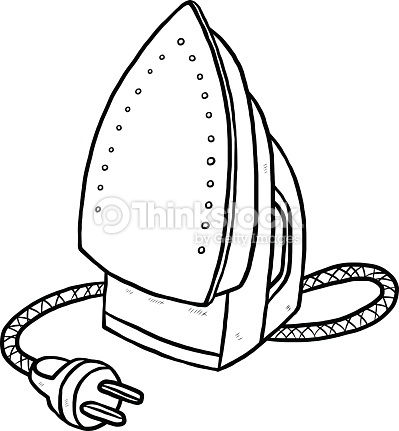 399x431 Iron Clipart Black And White