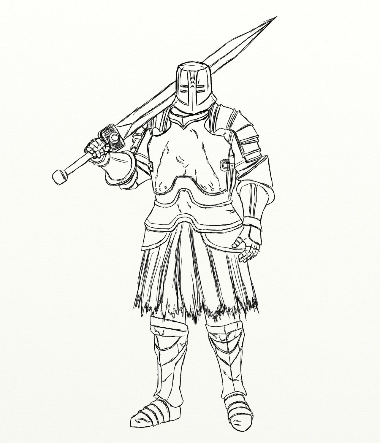 1280x1493 Reference Drawing For Black Iron Tarkus. I Fucking